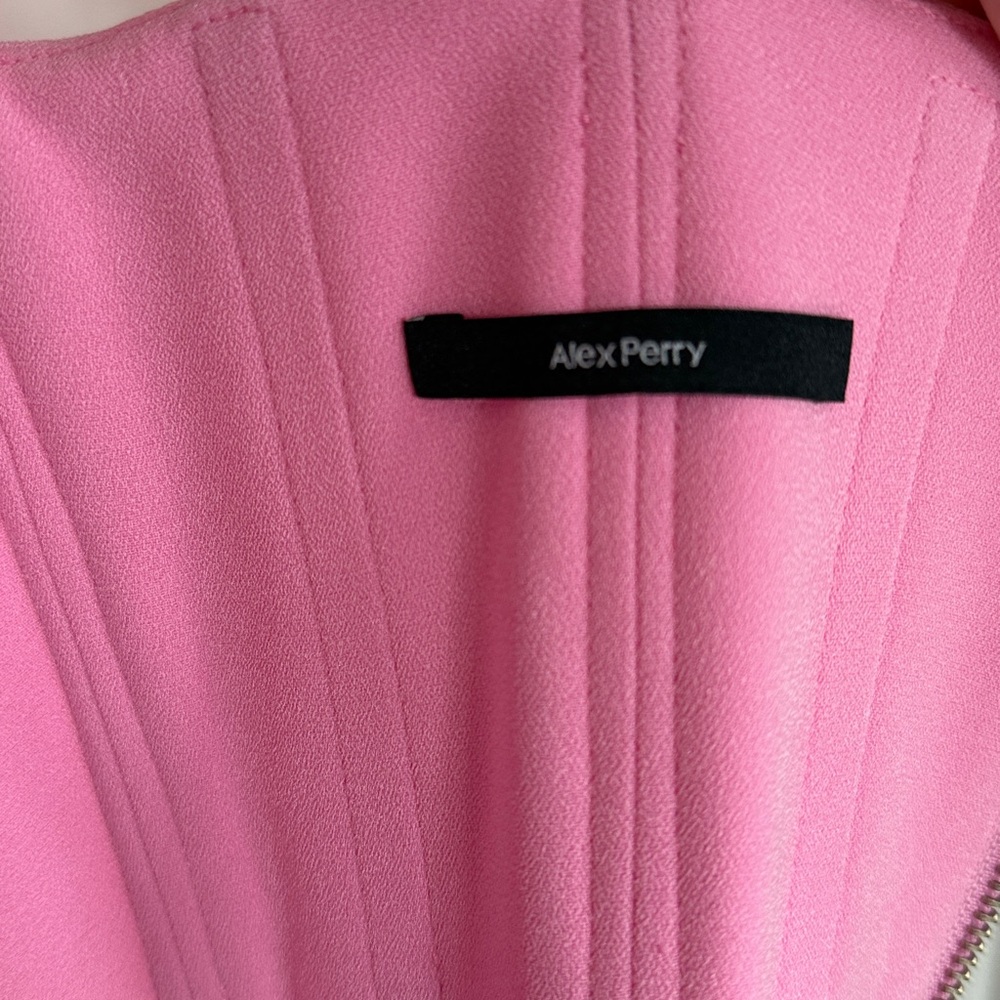 Alex Perry Pink Bustier Corset Midi Dress US Size 4 Bodycon - Picture 5 of 6